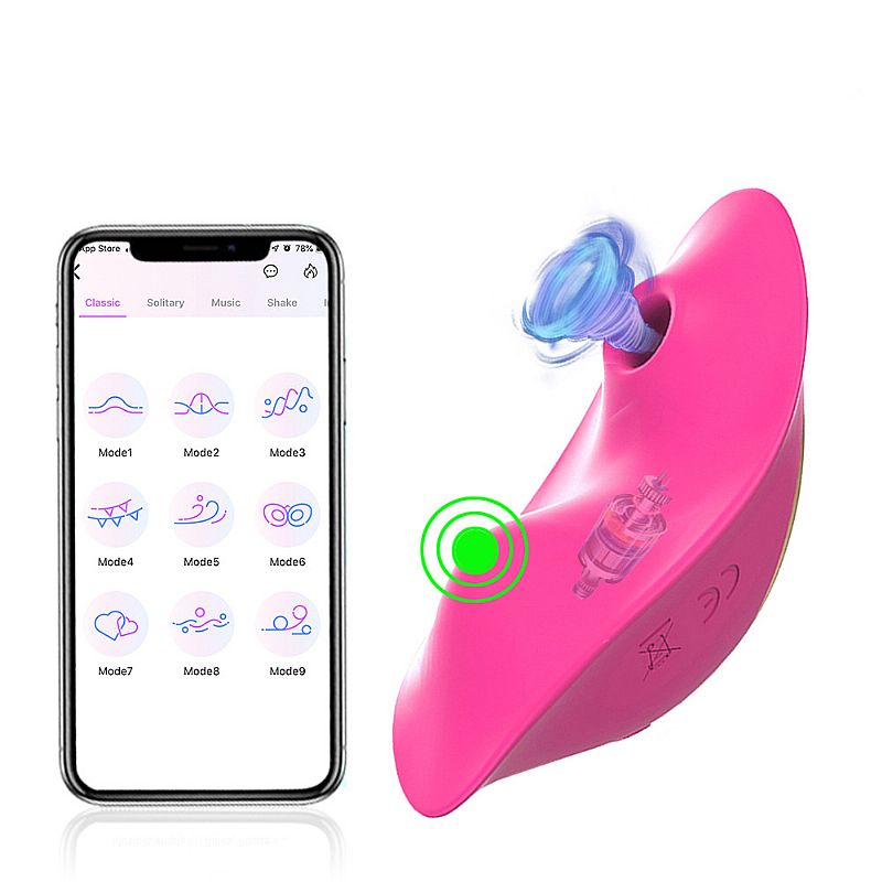 VIBRADOR DE CALCINHA 9 MODOS DE PULSAÇÃO CONTROLE VIA APP - SI 7865