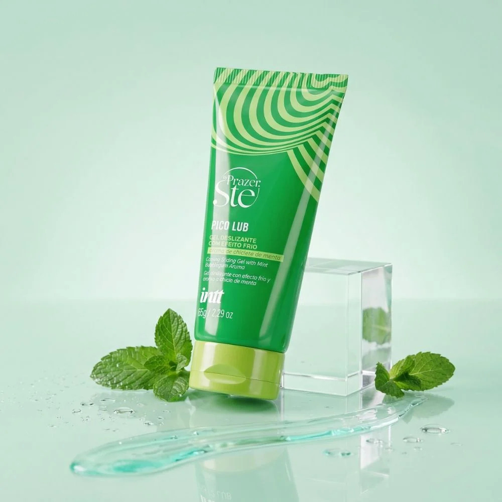 GEL DESLIZANTE PICO PULSE BYE PRAZER STE COM AROMA DE CHICLETE DE MENTA 65G - INTT