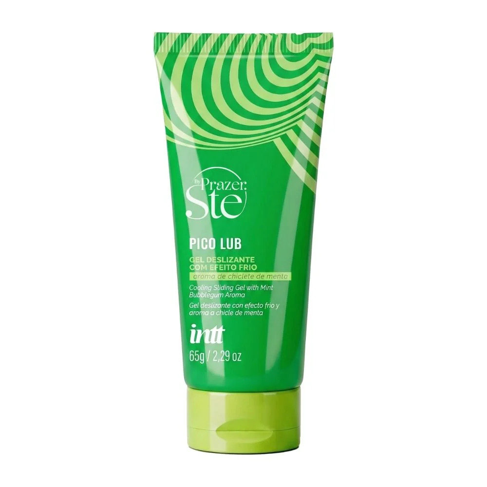 GEL DESLIZANTE PICO PULSE BYE PRAZER STE COM AROMA DE CHICLETE DE MENTA 65G - INTT